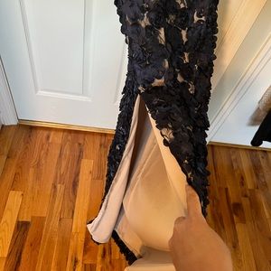 Size 0 Aidan shoulder off the shoulder dress worn once, great condition.